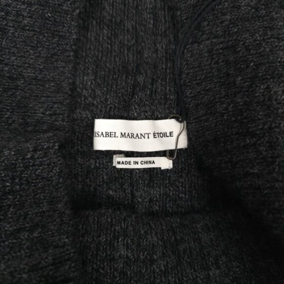 NWT ISABEL MARANT ÉTIOLE Wool‎ Ribbed Knit Mini Skirt Estelle Crossover Front 40 - Picture 11 of 13